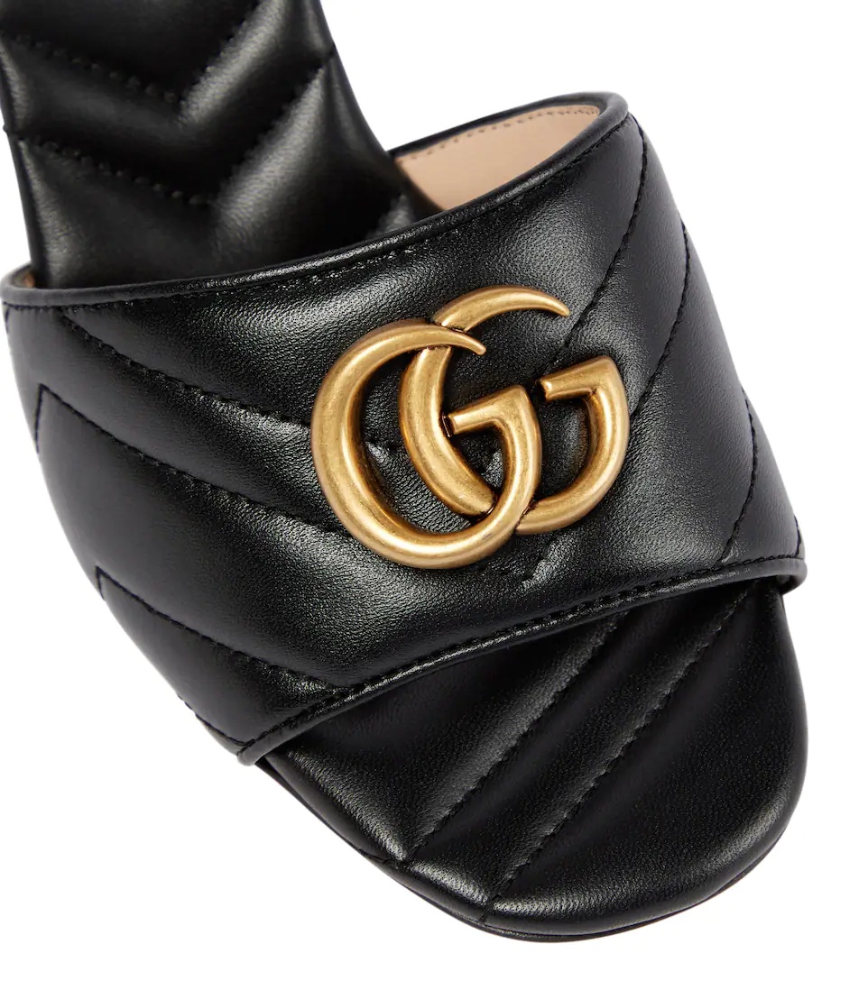 Double G leather sandals - 6