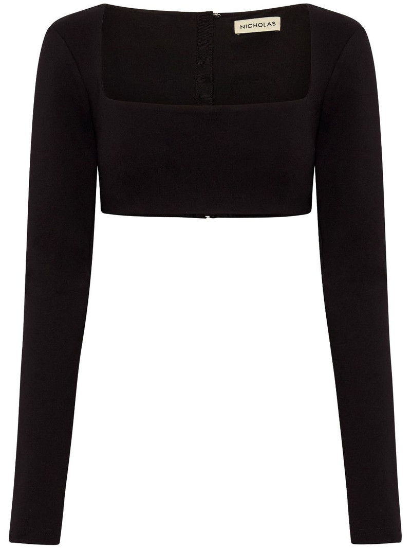 Garima cropped long-sleeve top 1