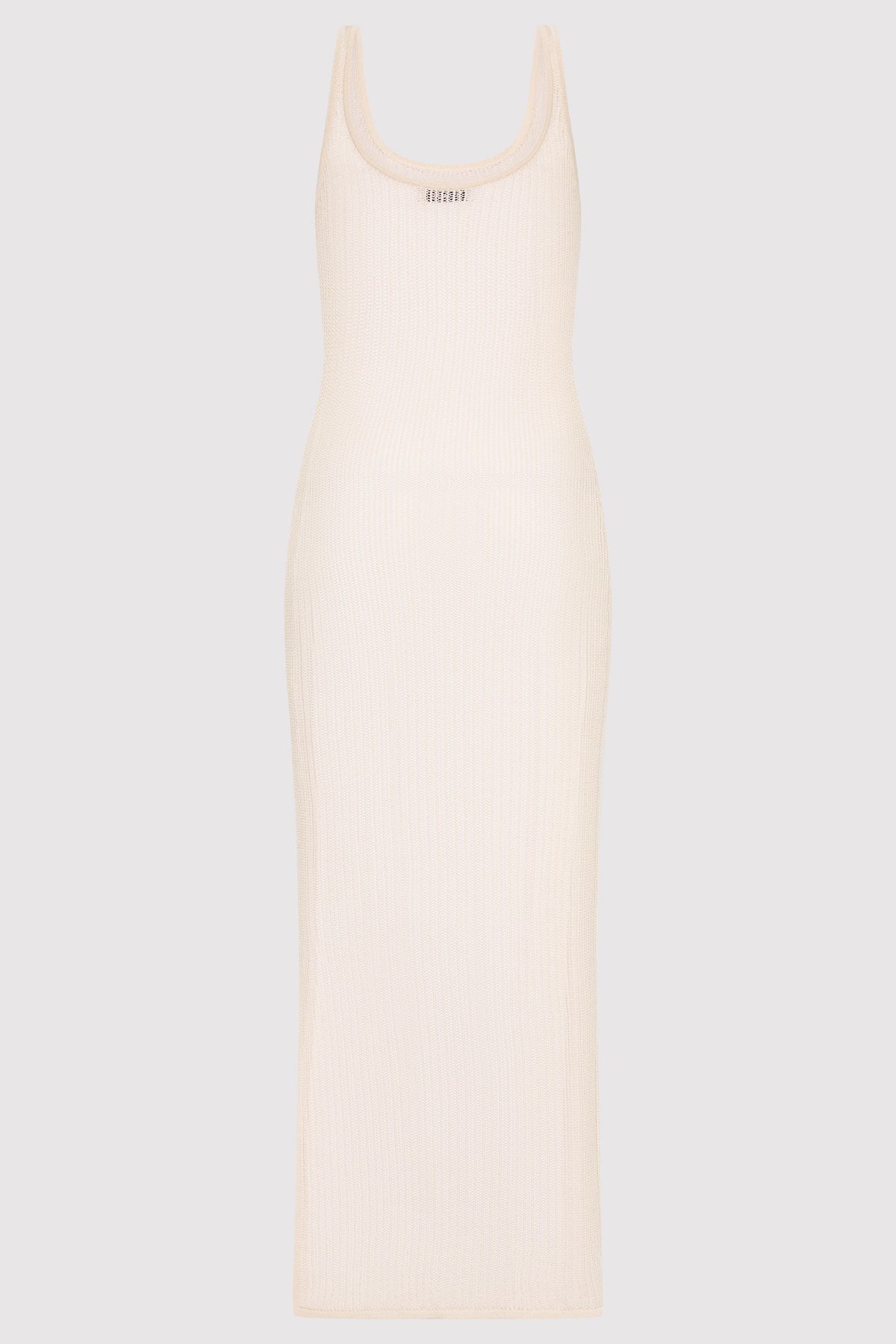 Fine Crochet Tank Dress - Sand - 6