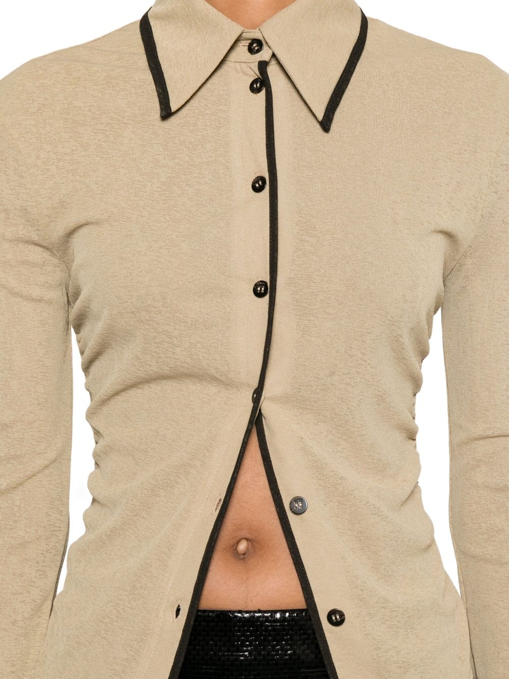button-fastening polo top - 5