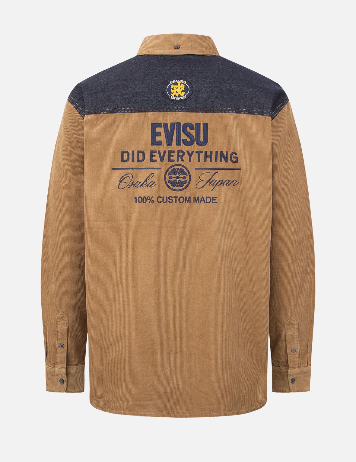 LOGO EMBROIDERY CORDUROY SHIRT - 1