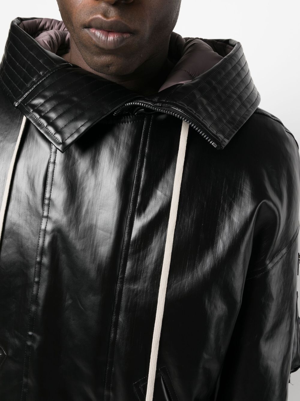 oversized hooded bomber jacket - 5