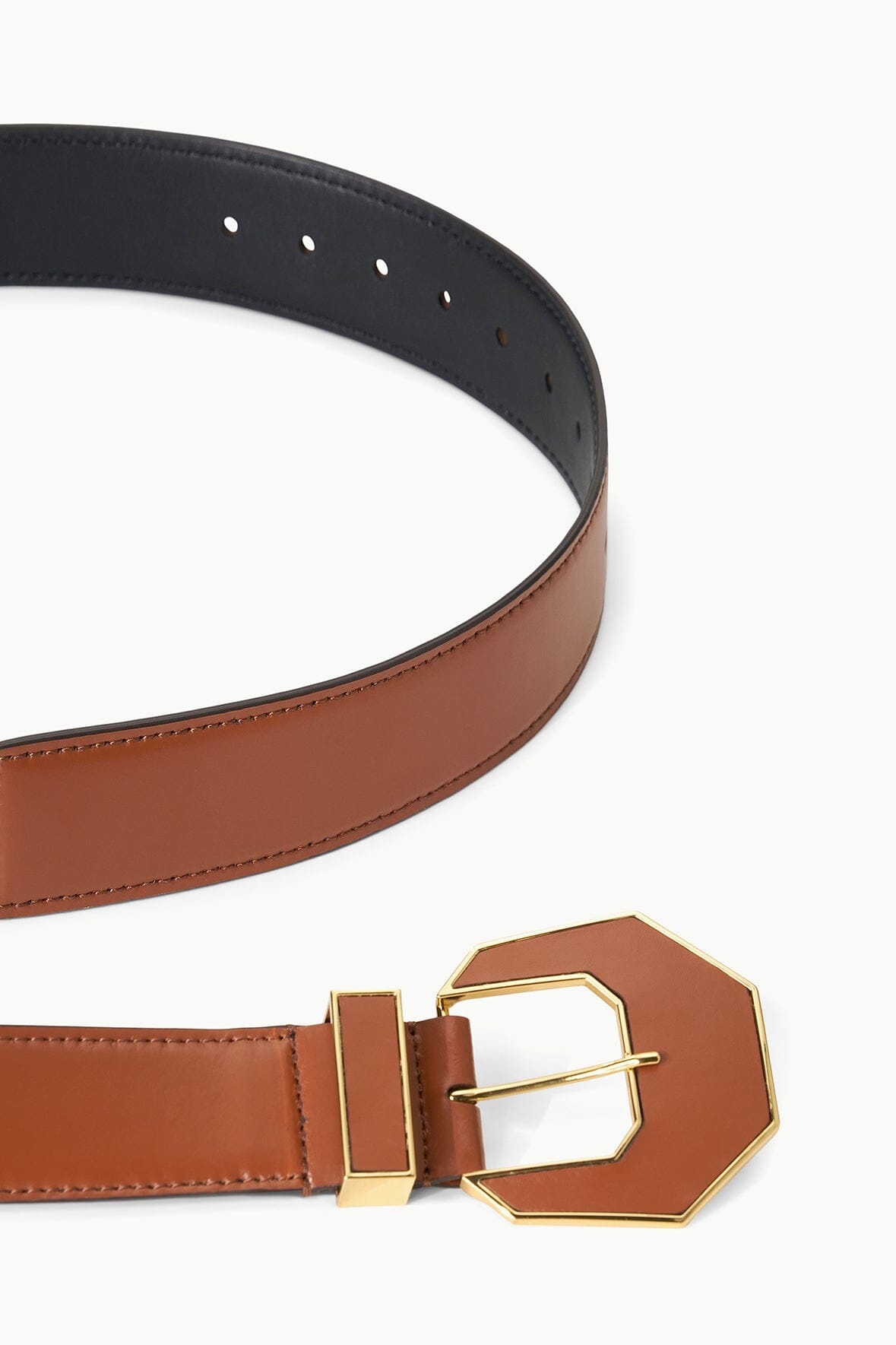 STAUD INLAY BUCKLE BELT - 38MM TAN - 2