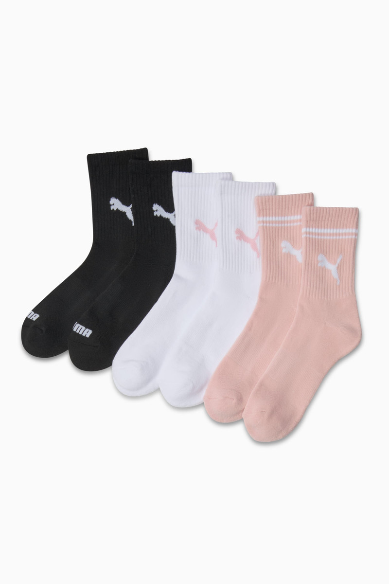 Women's Half-Terry Crew Socks (3 Pairs) 1
