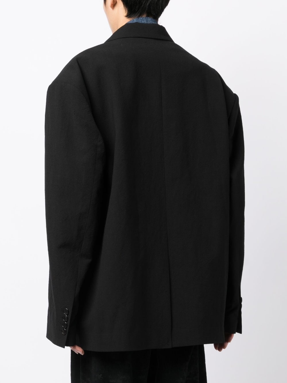 peak-lapels oversized blazer - 4
