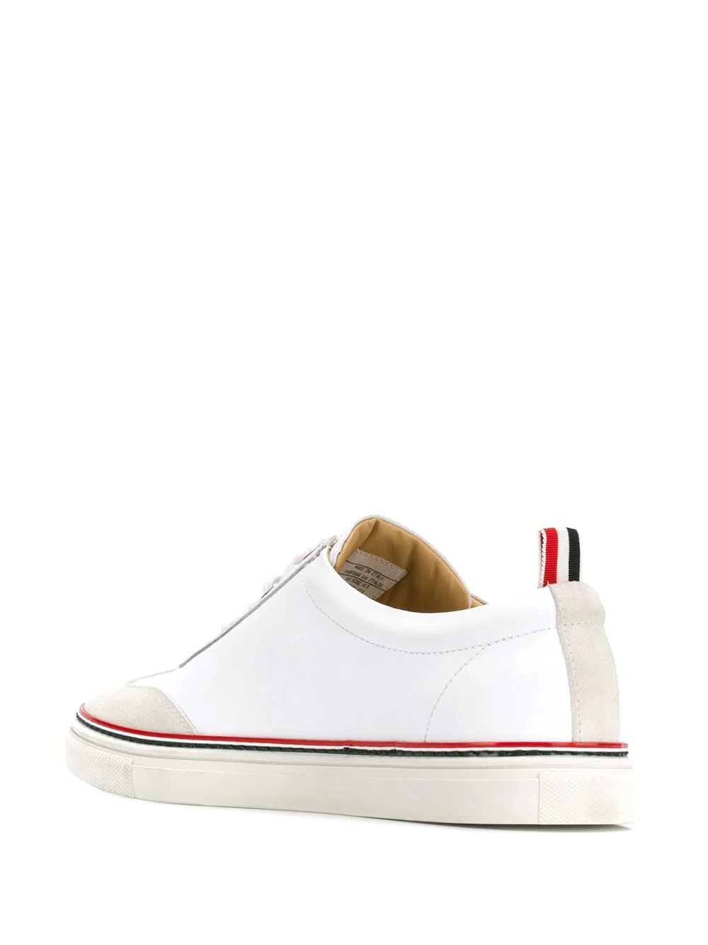 スニーカー Thom Browne Lo-Top Trainer On Rwb Cupsole In Rubberi Rwb Low-Top Leather Sneaker | Thom Browne