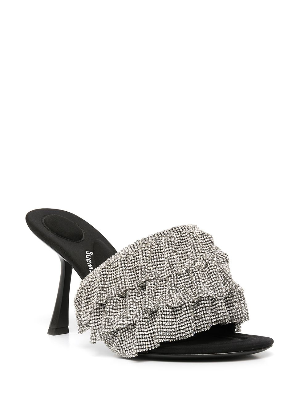 Nala 105mm ruffle-crystal mules - 2