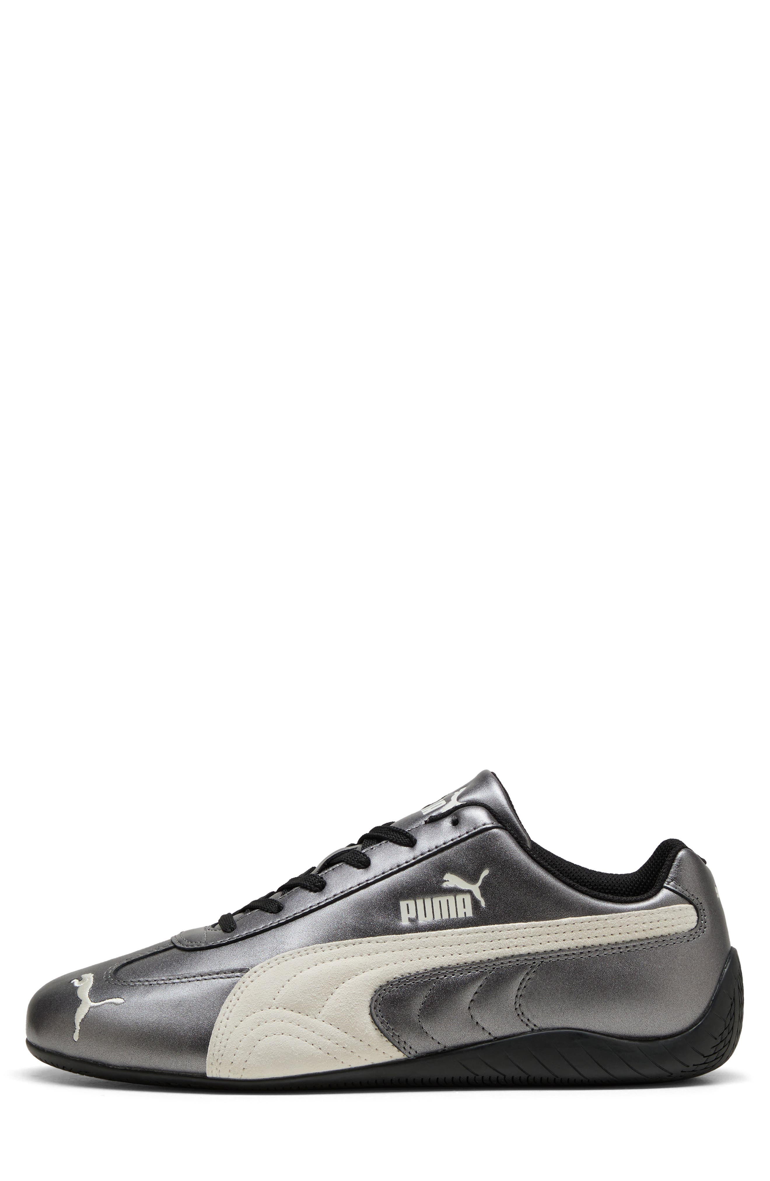 PUMA Speedcat Metallic Sneaker in Puma Black/Warm White at Nordstrom - 4