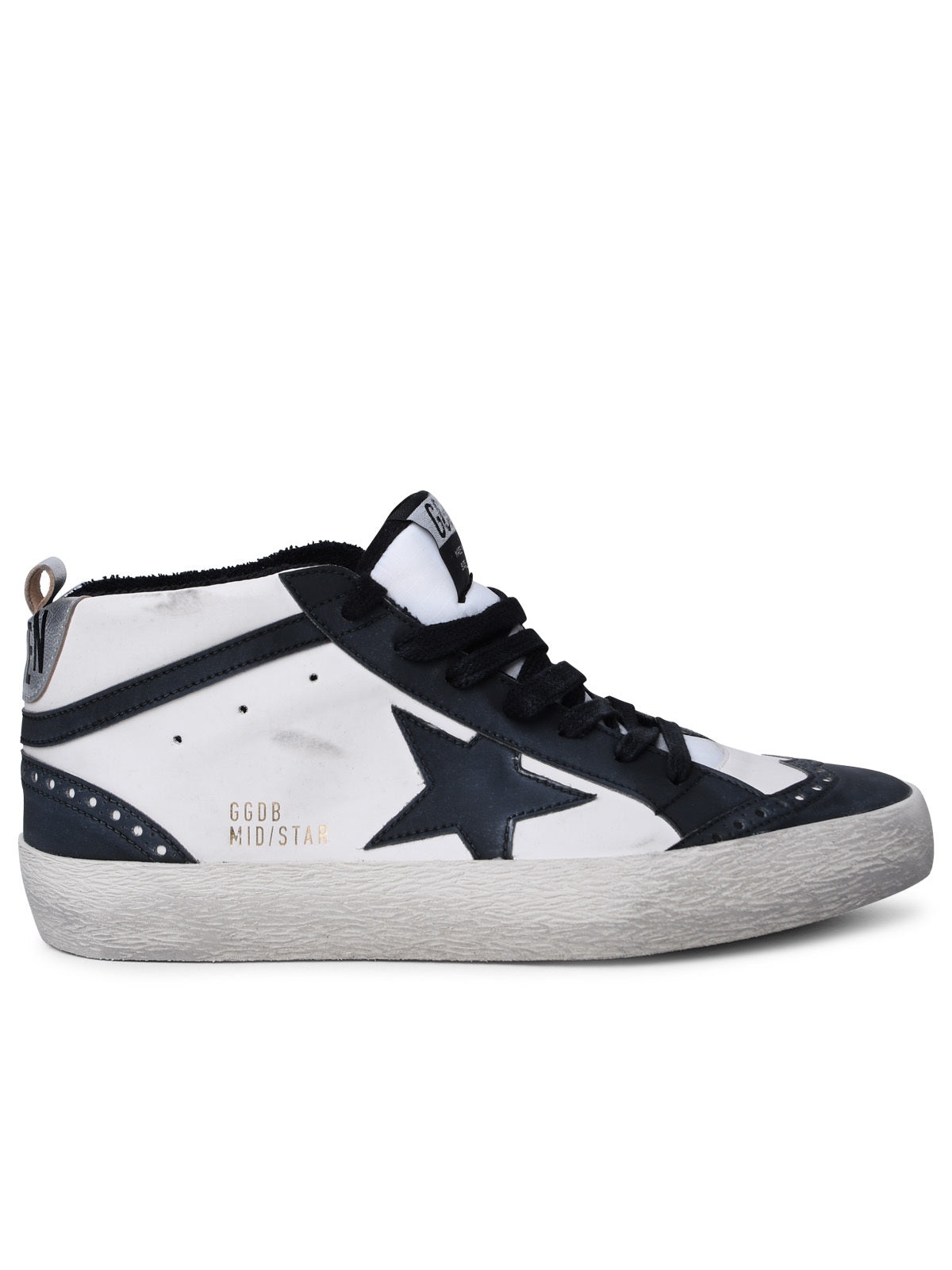 Golden Goose Man Golden Goose 'Mid-Star Classic' White Leather Sneakers - 1