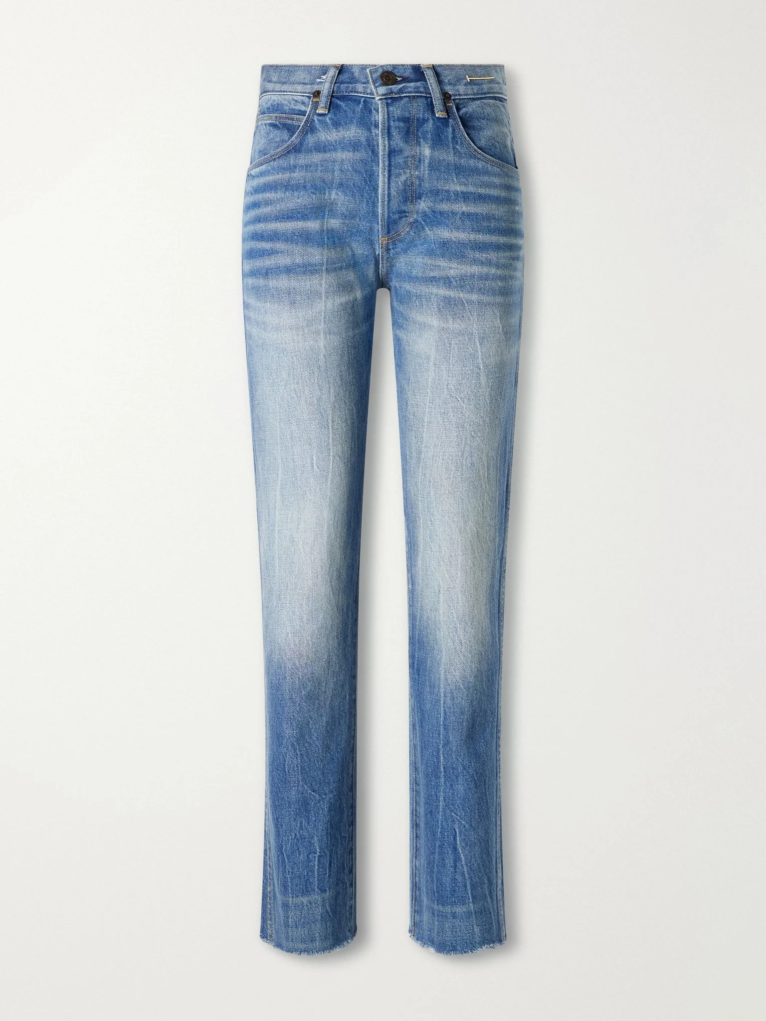 Melanie high-waist straight-leg jeans Mid denim - 1