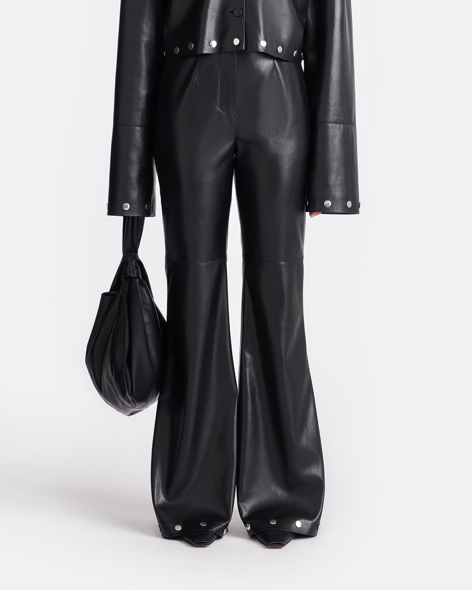 Studded Okobor™ Alt-Leather Pants - 4