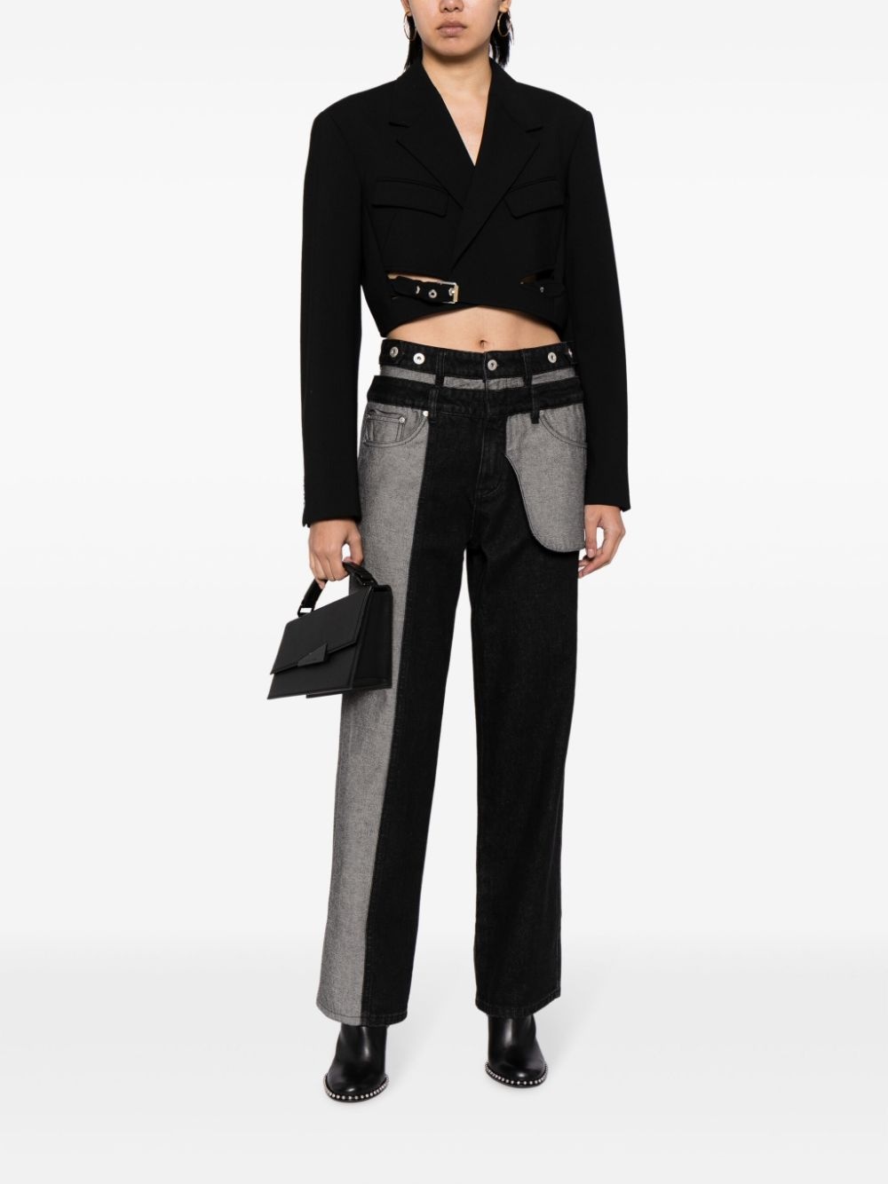 mid-rise straight-leg jeans - 2