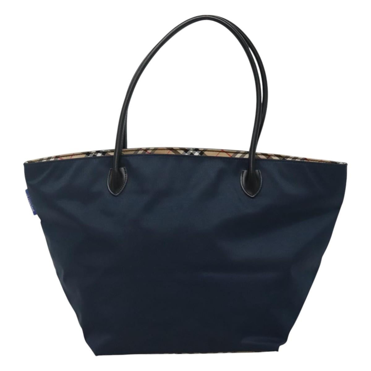 Burberry Blue Label Tote Bag Nylon Navy - 2