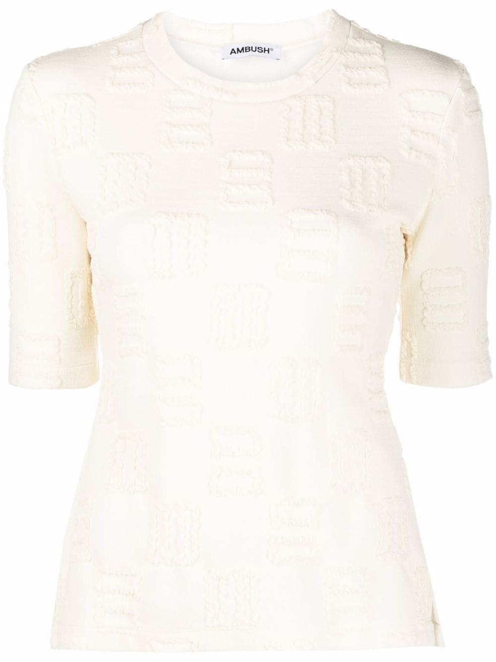 monogram-pattern T-shirt - 1