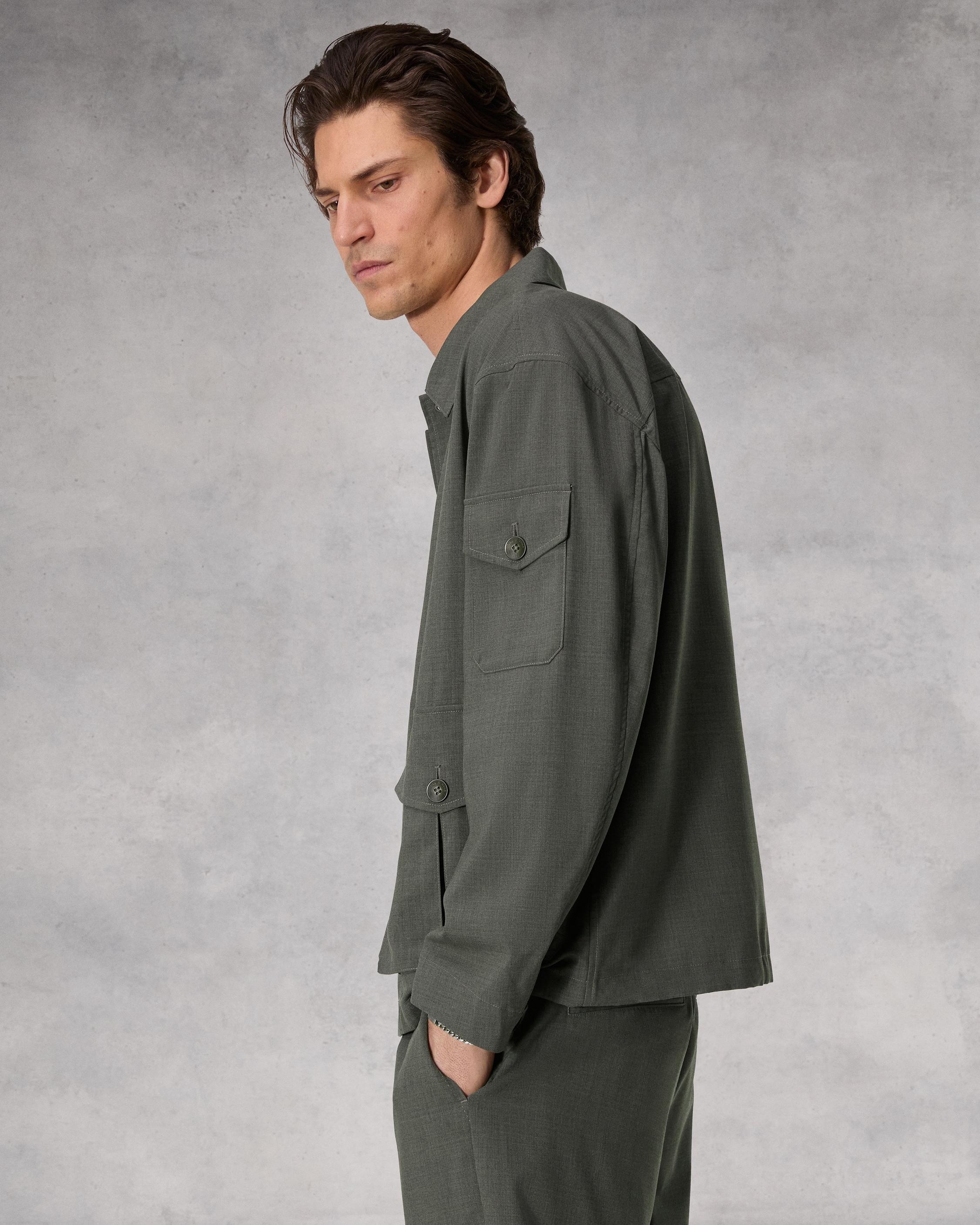 Cade Tropical Wool Jacket
Oversized Fit - 5