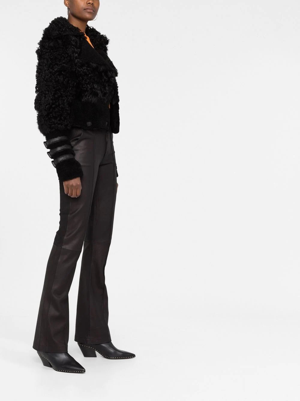 Gothic Plein fitted shearling jacket - 6