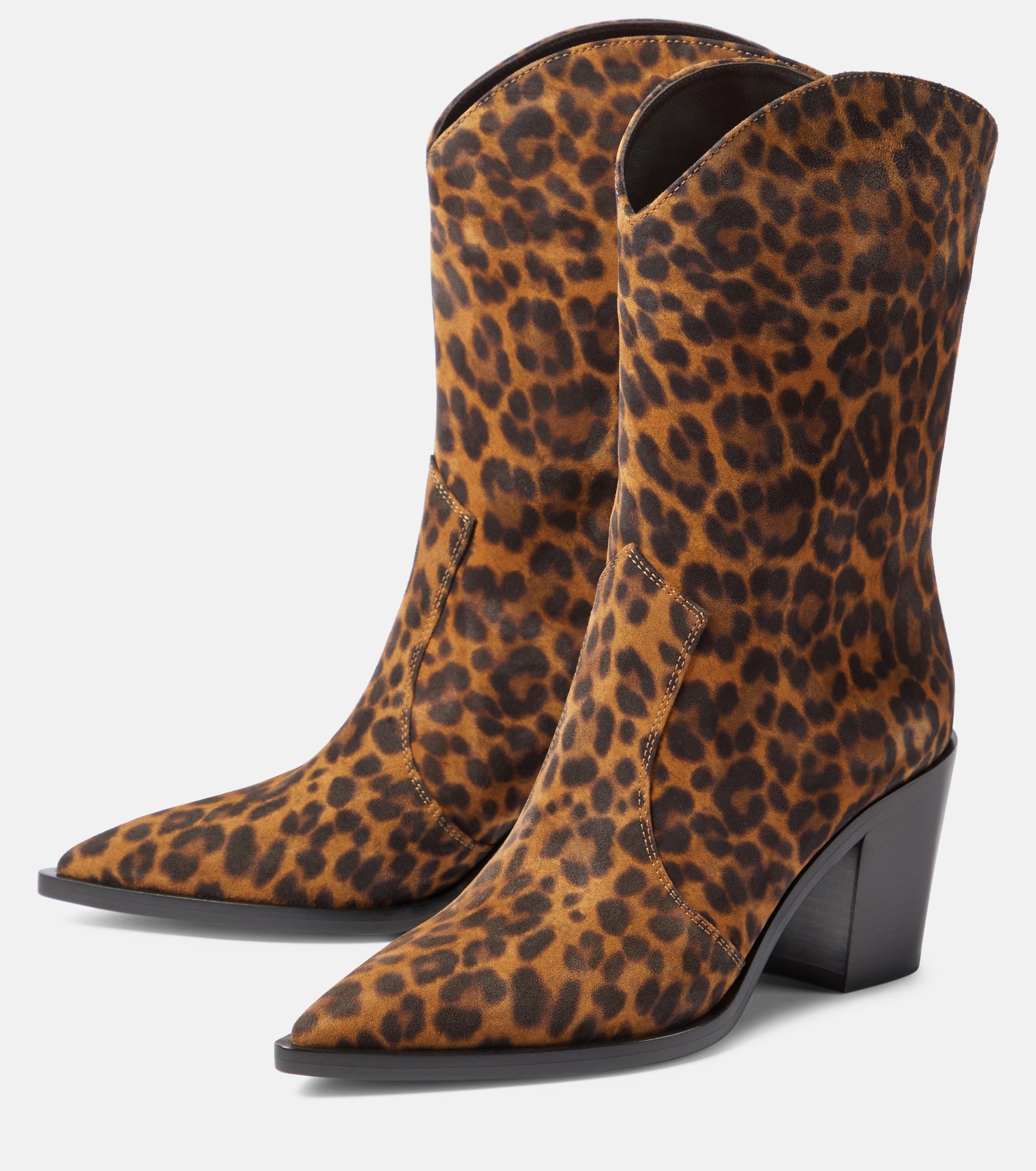 Denver leopard-print leather boots - 5