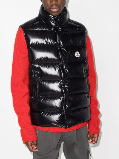 Moncler Tibb logo-patch padded gilet outlook