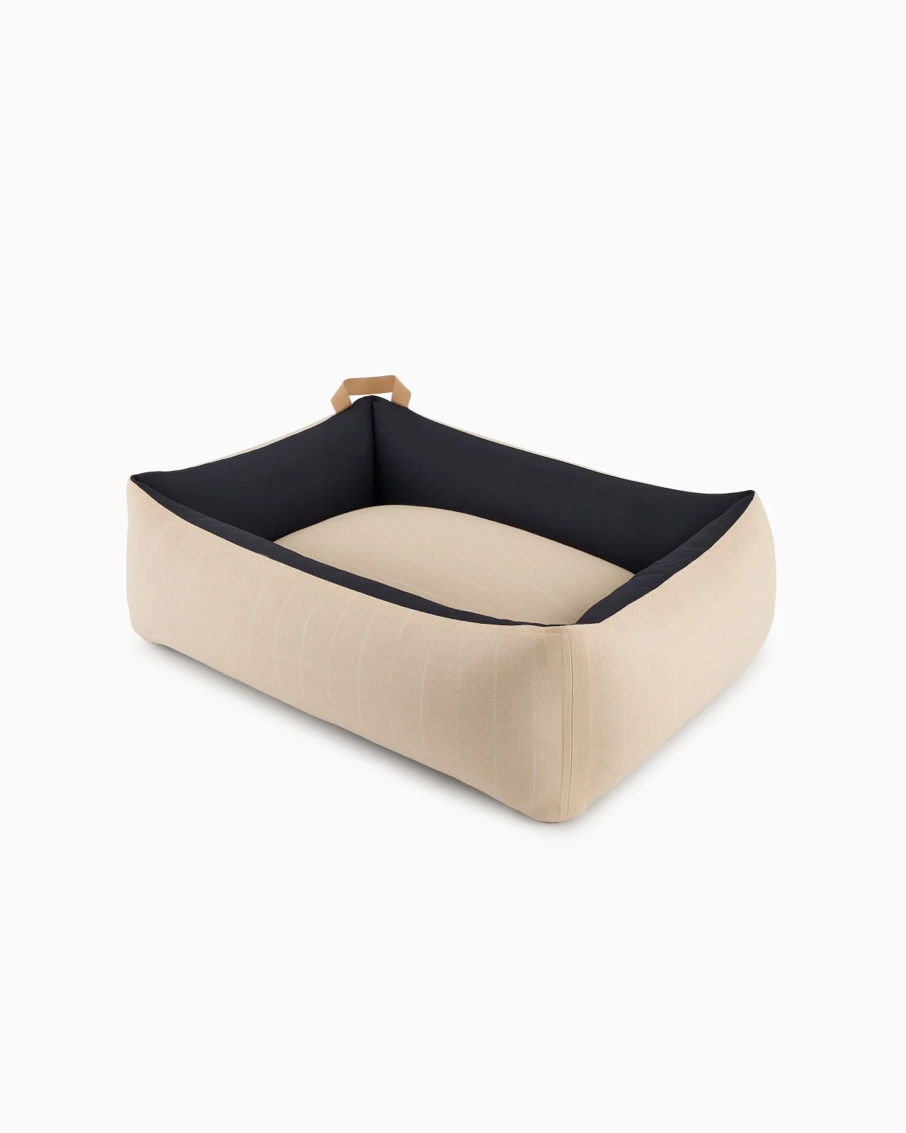 POLDO X GIORGIO ARMANI DOG BED IN PINSTRIPED VIRGIN WOOL - 1