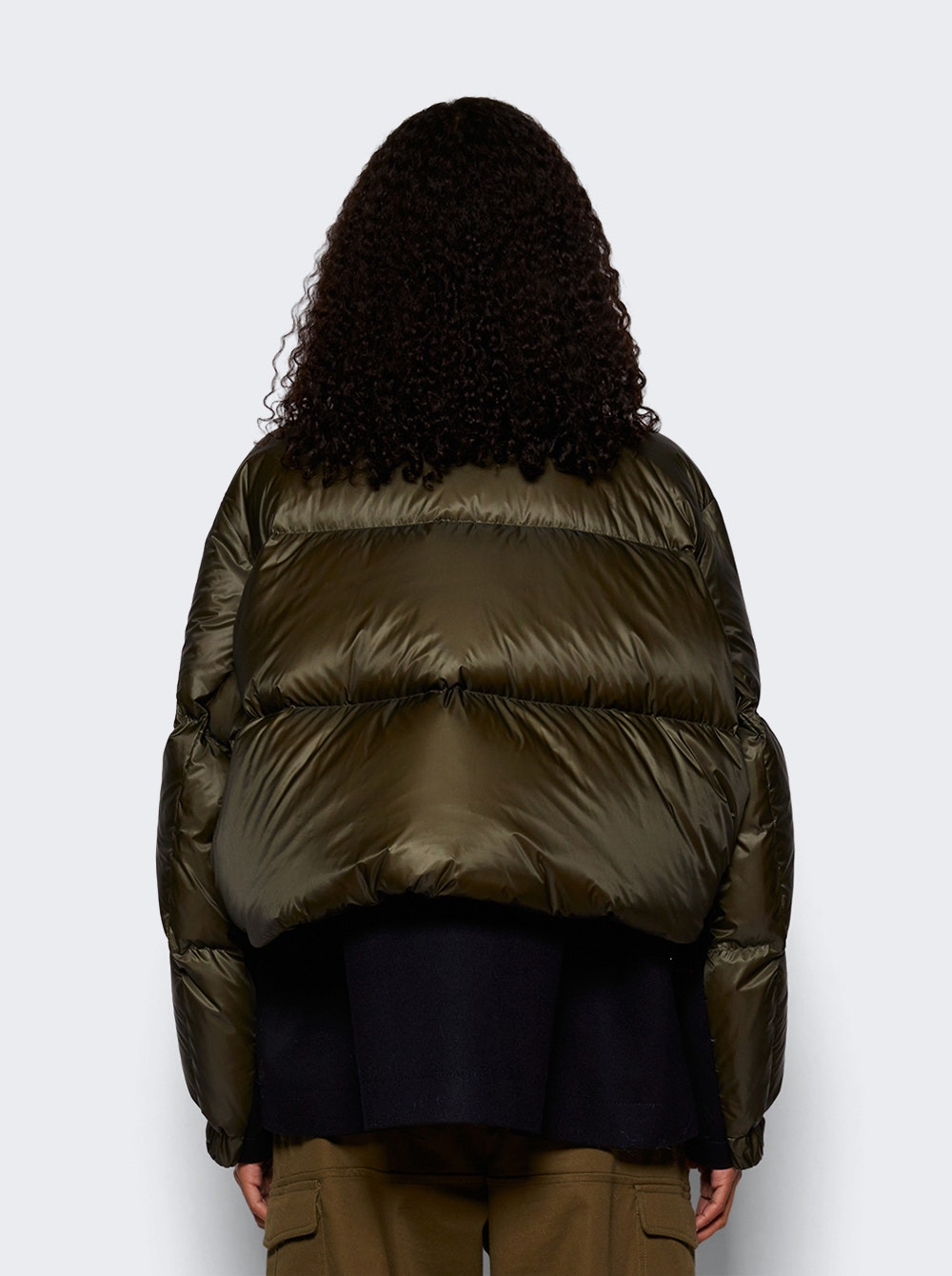 Padded Puffer Jacket Khaki And Navy - 5