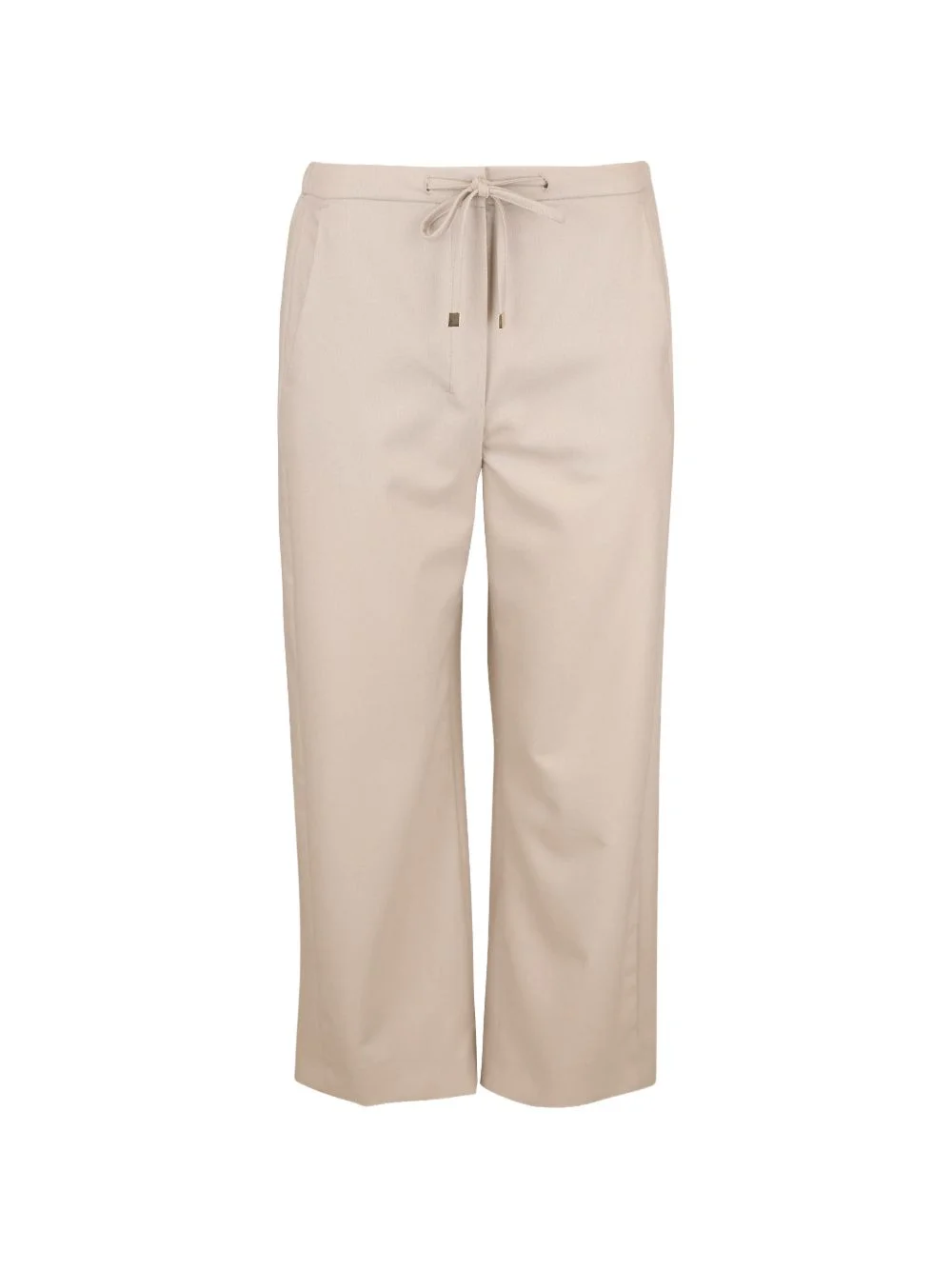 drawstring cropped trousers - 1