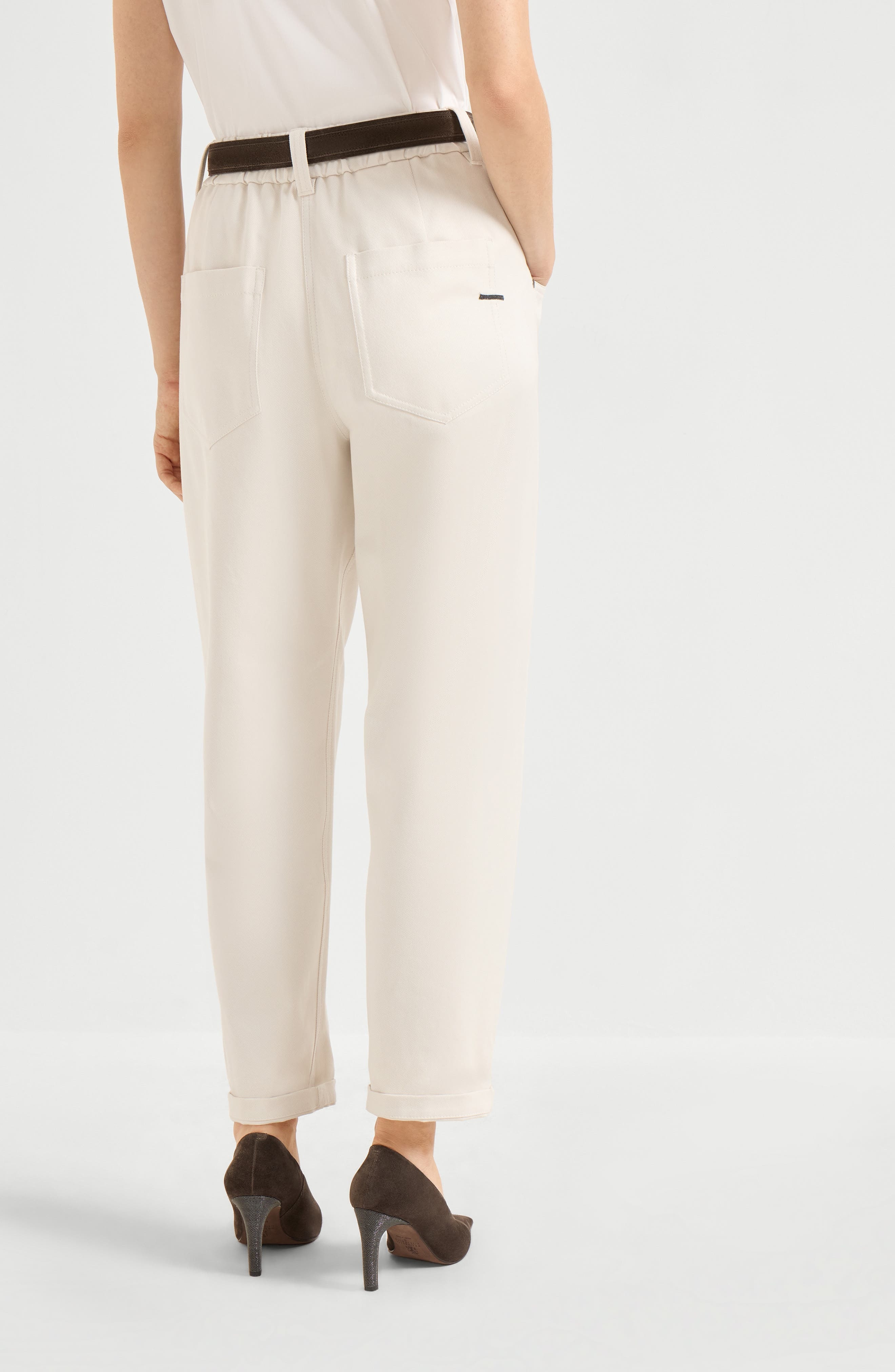Brunello Cucinelli Baggy trousers in White at Nordstrom - 3