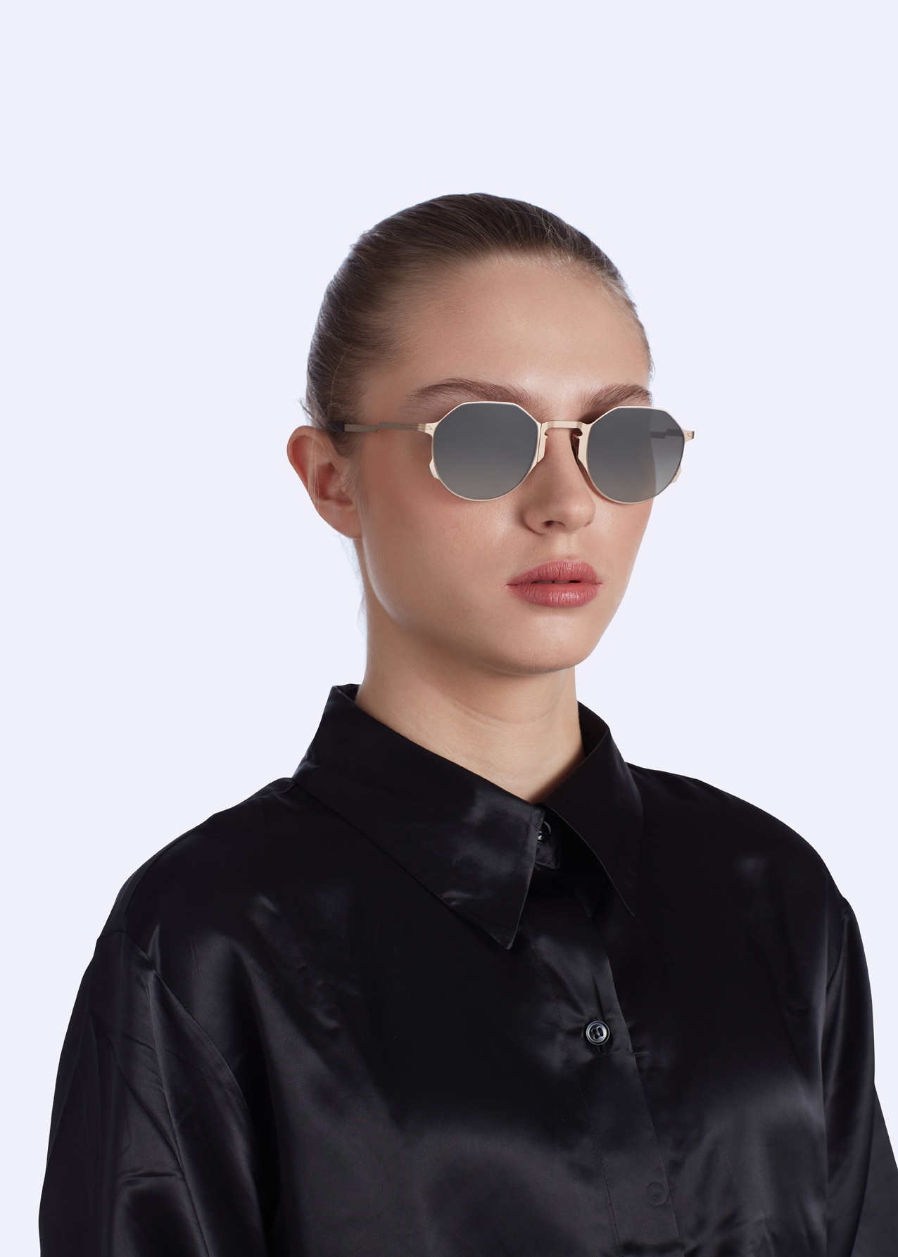 MOVITRA - Movitra – Achille Rose Gold with Gradient Grey Lenses - 3