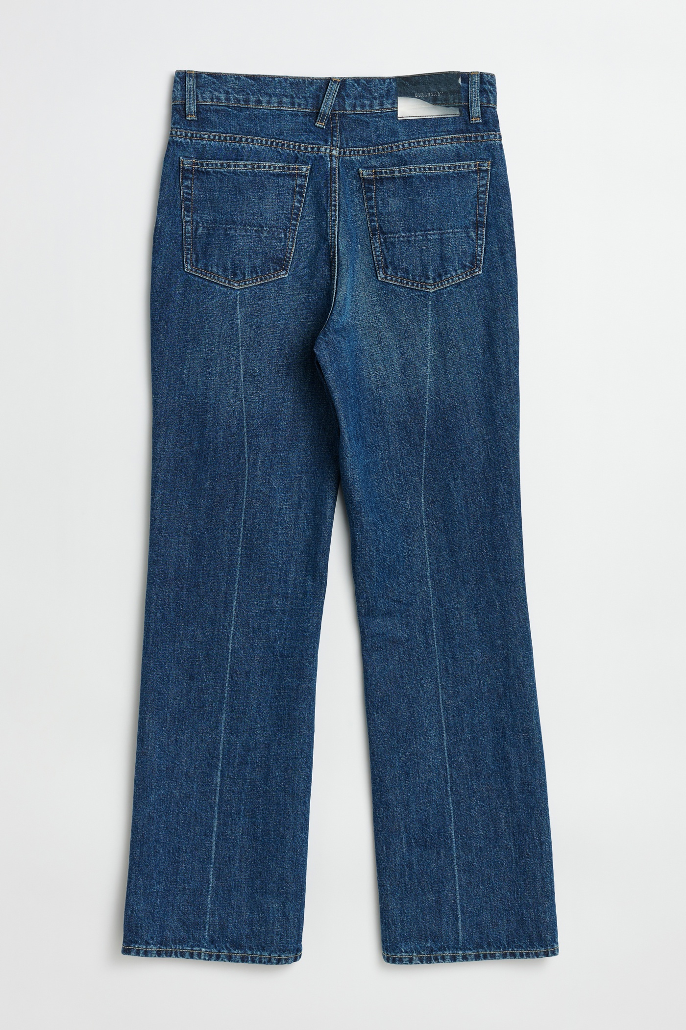 ★関税込★OUR LEGACY★BOOT CUT Mid Blue Crease Denim ★ OUR LEGACY - BOOT CUT MID BLUE CREASE DENIM – SOLAR MTP