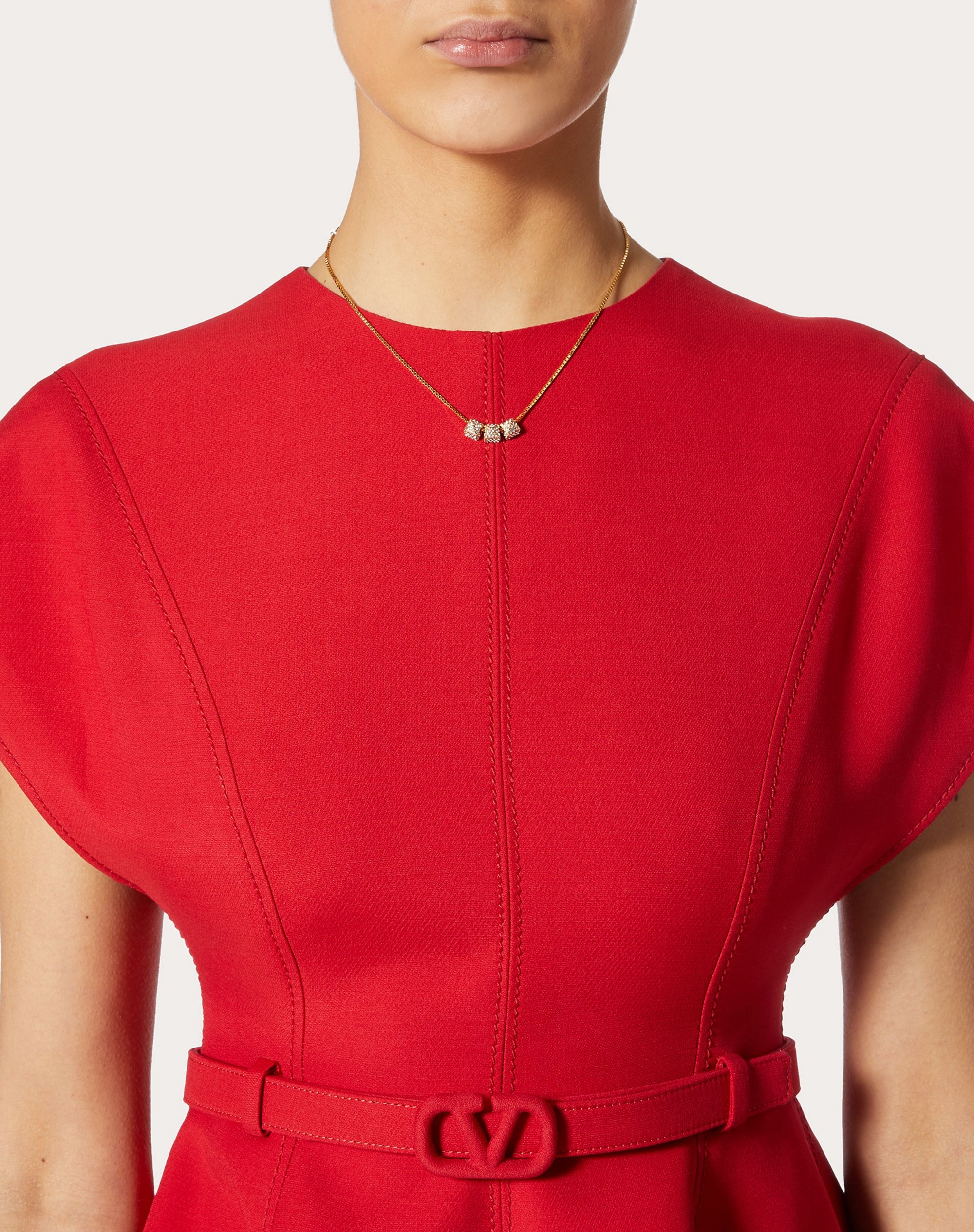 Rockstud metal and Swarovski® crystal necklace. - 5