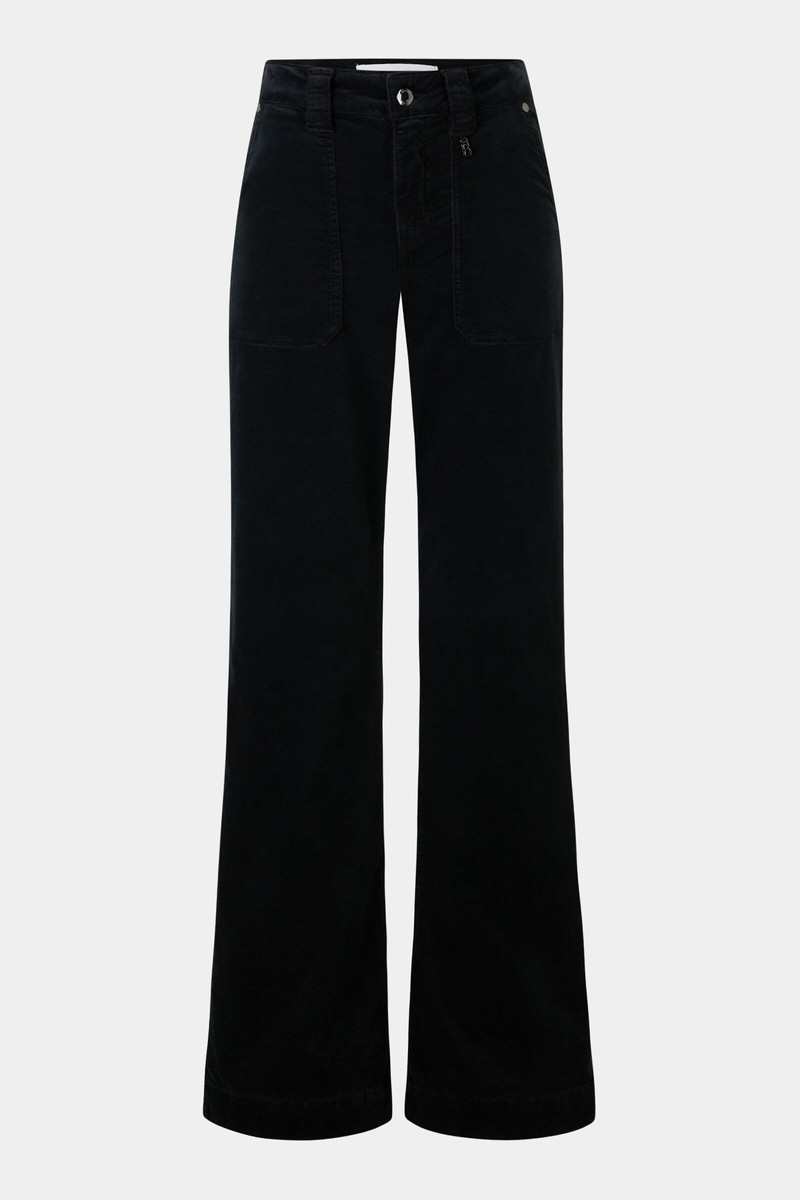 Devin velvet trousers in Black 1
