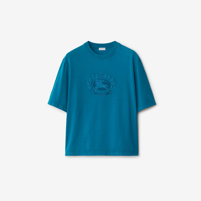 Oak Leaf Crest Cotton T-shirt 1