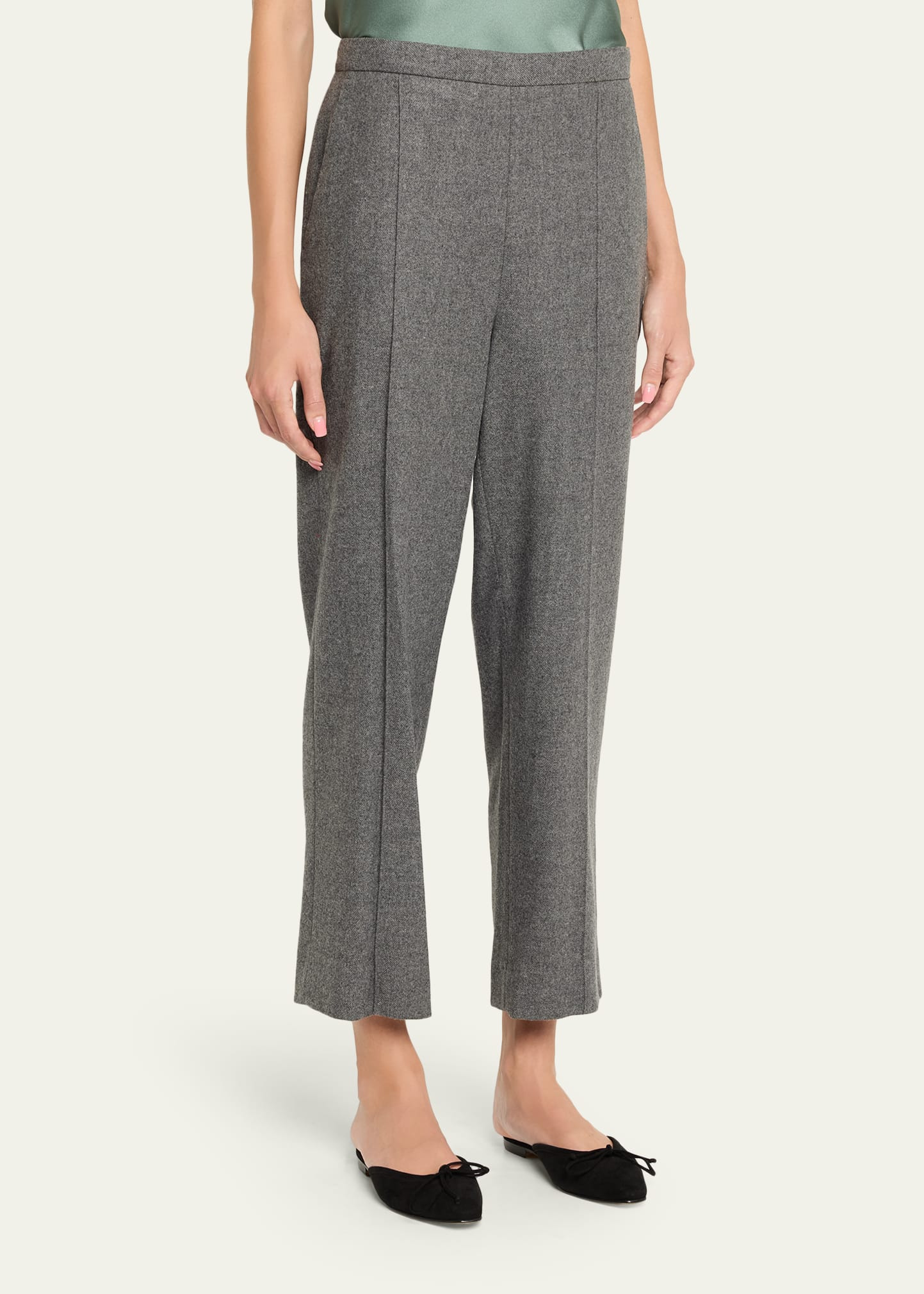 Pull-On Italian Wool-Blend Pants - 4