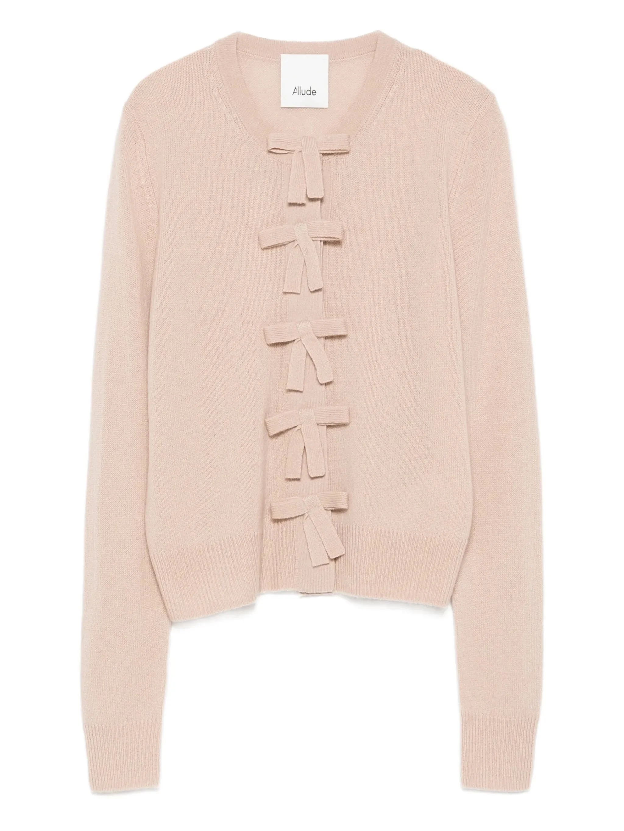 Allude Bow-detail Cashmere Cardigan - 1
