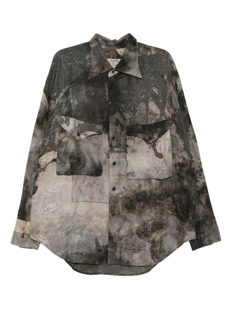 digital print silk shirt 1