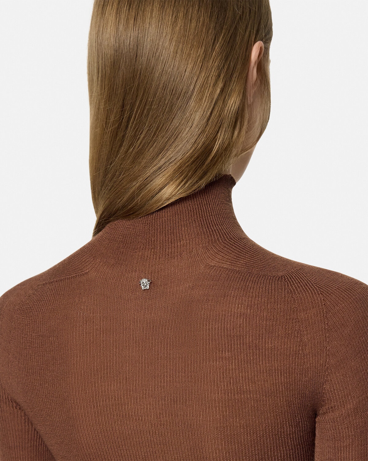 Merino Wool Fitted Ribbed Knit Top - 3