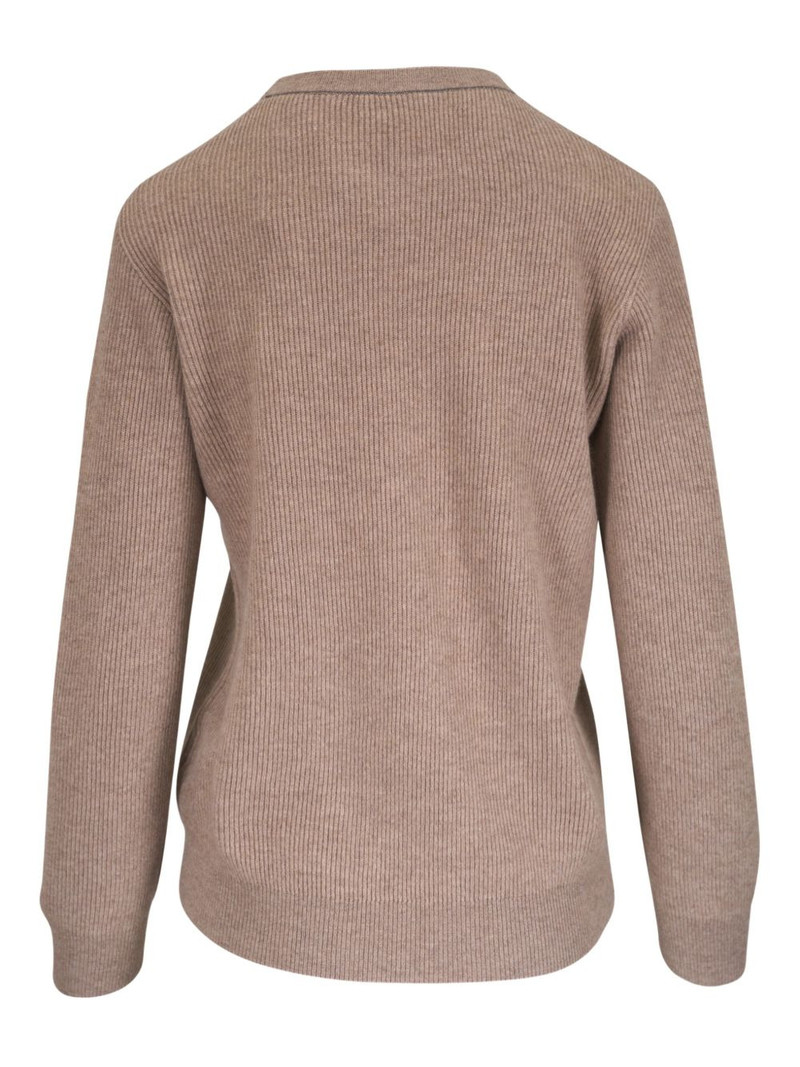 Brunello Cucinelli ribbed knit sweater outlook