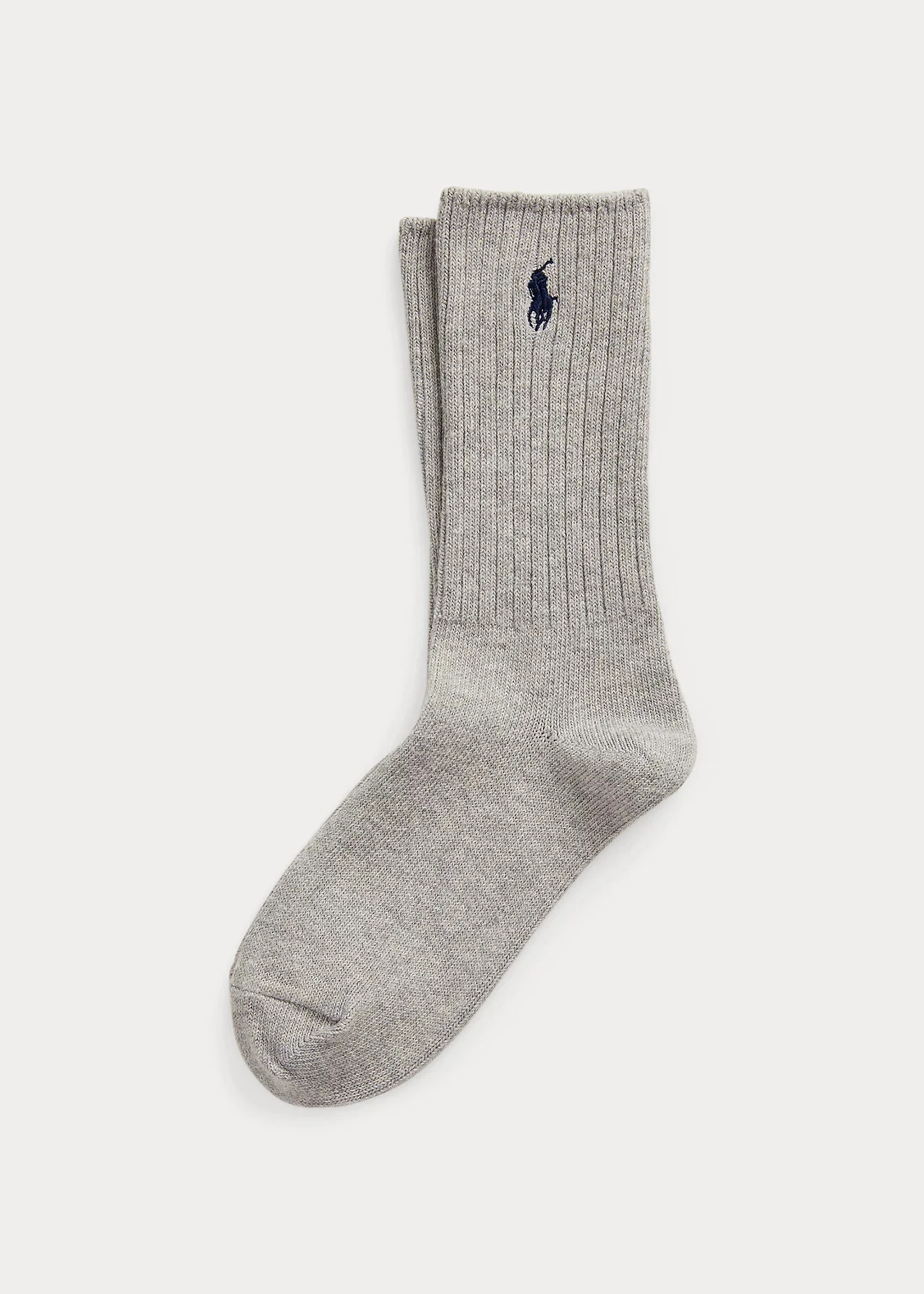 Embroidered Pony Crew Socks - 1