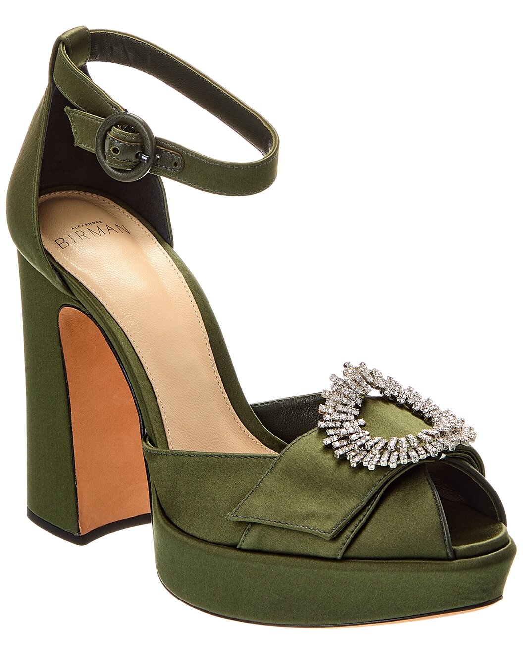 Alexandre Birman Madelina Curve 120 Satin Platform Pump - 1