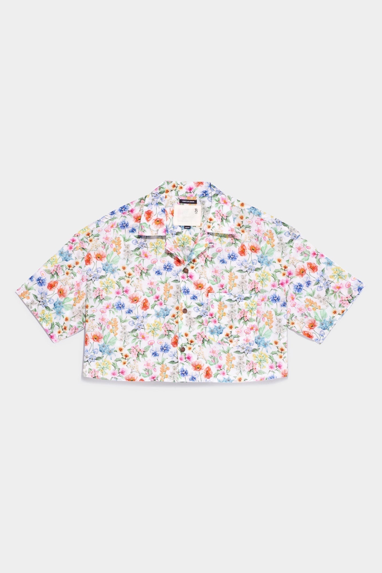 Cropped Floral Shirt | R13 Denim Official Site - 4