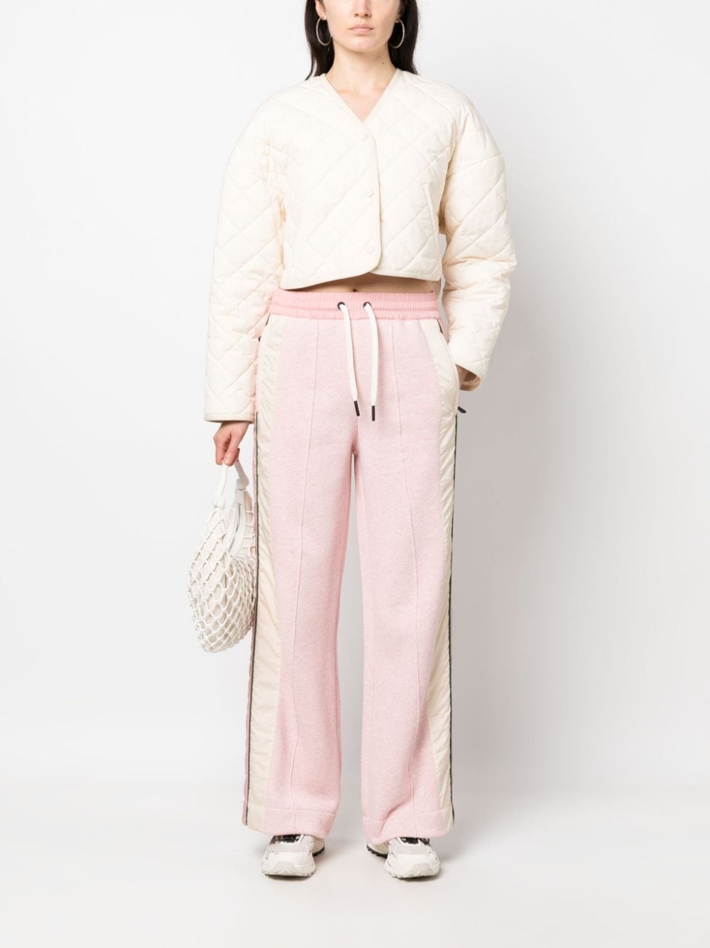 straight-leg cotton track pants - 2