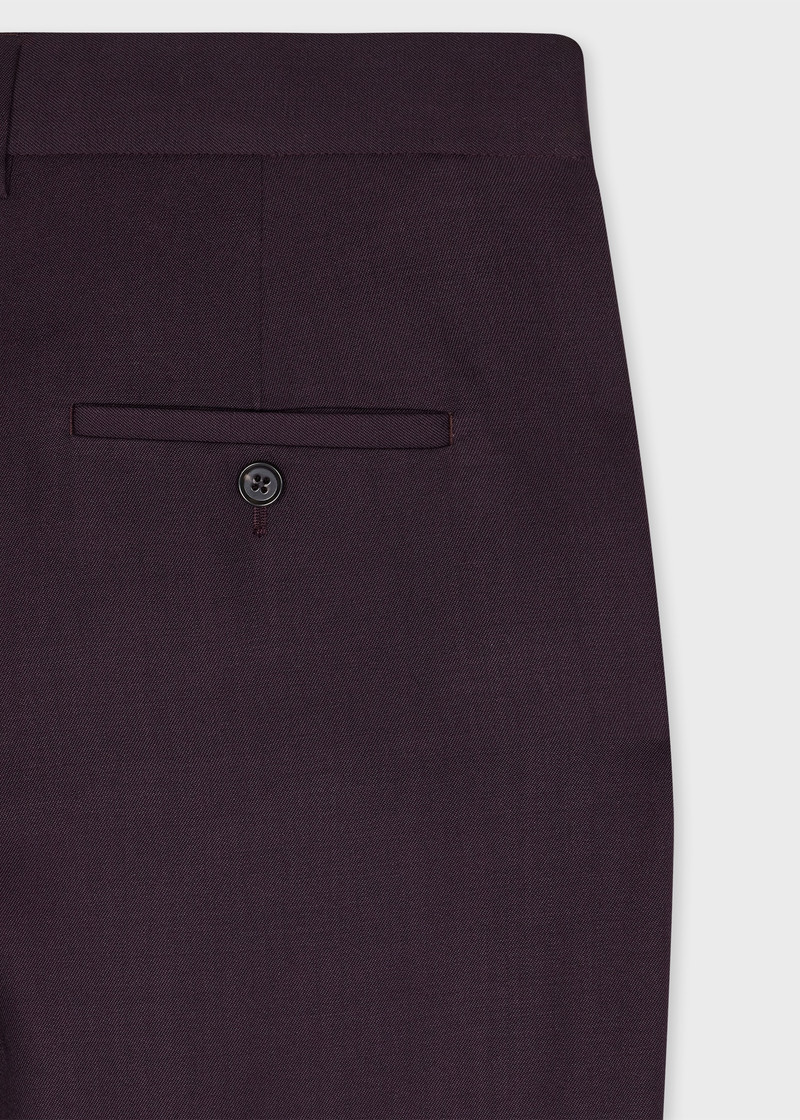 Paul Smith Women's Dark Purple Wool Gabardine Trousers outlook