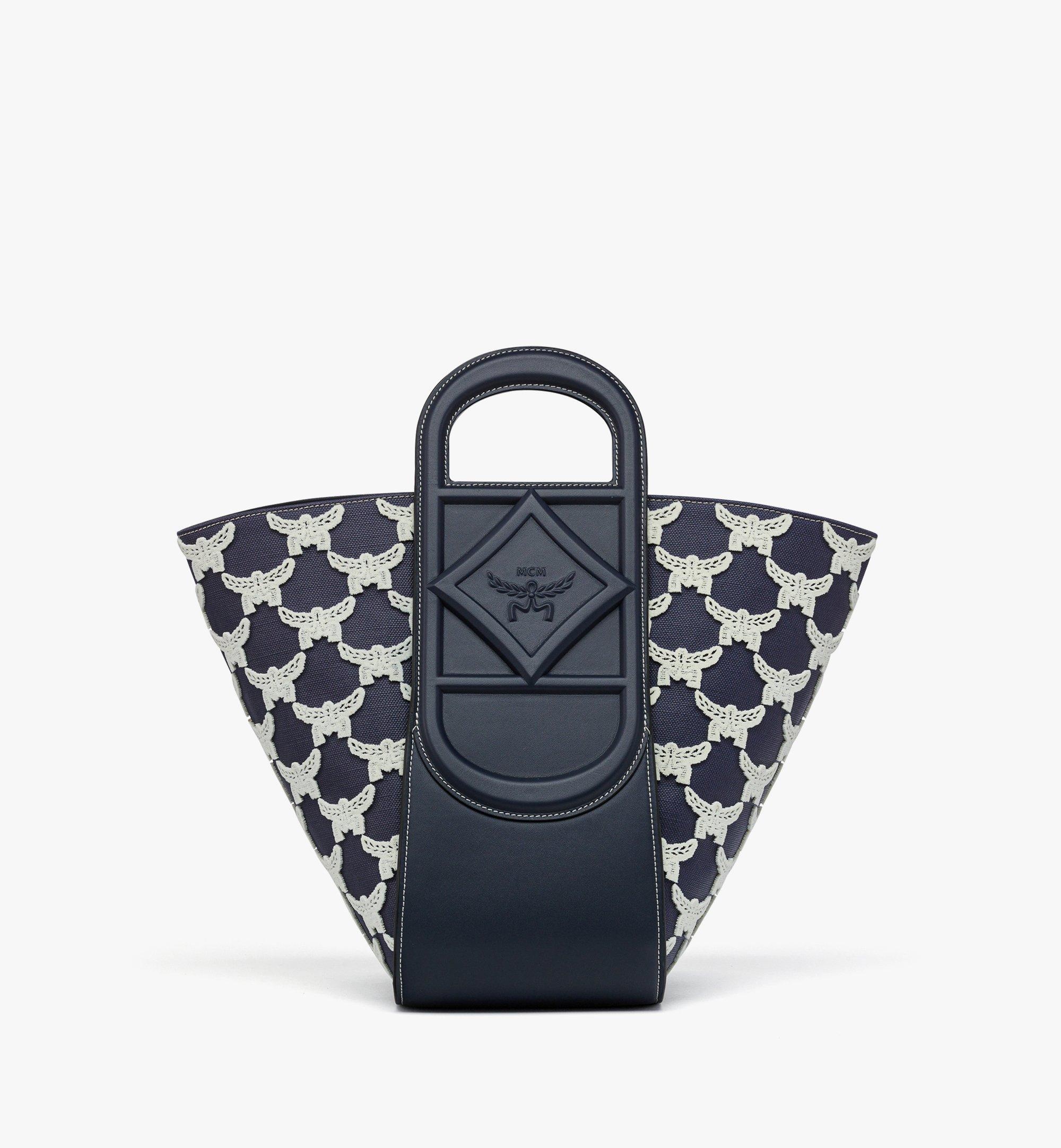Mode Travia Tote in Leather and Laurel Flocking - 5