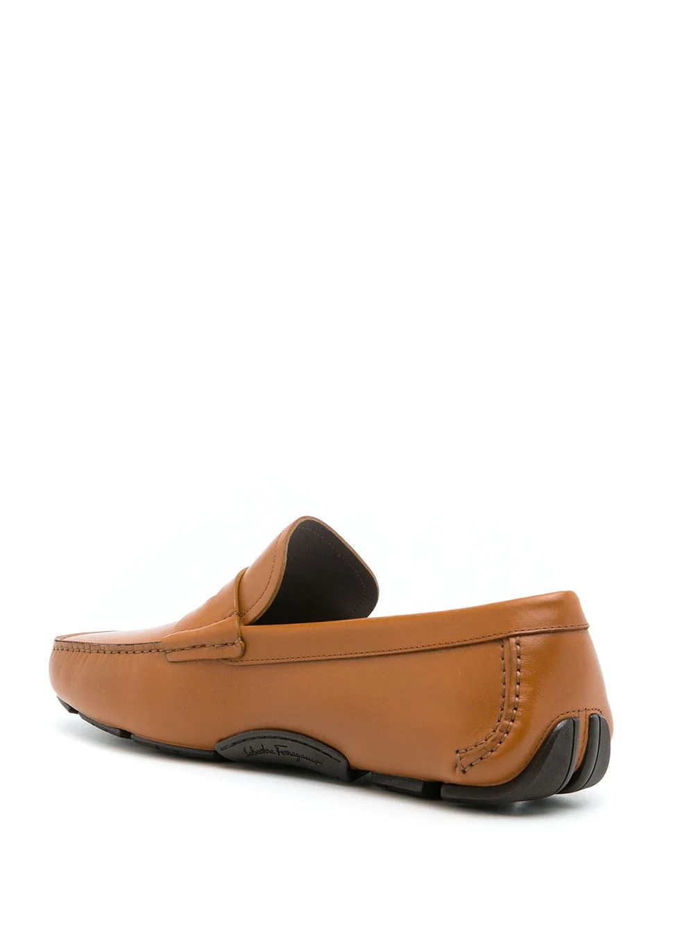 leather penny driving loafers - 3