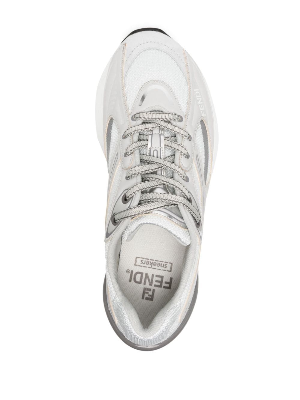 First 1 leather-paneling low-top sneakers - 4