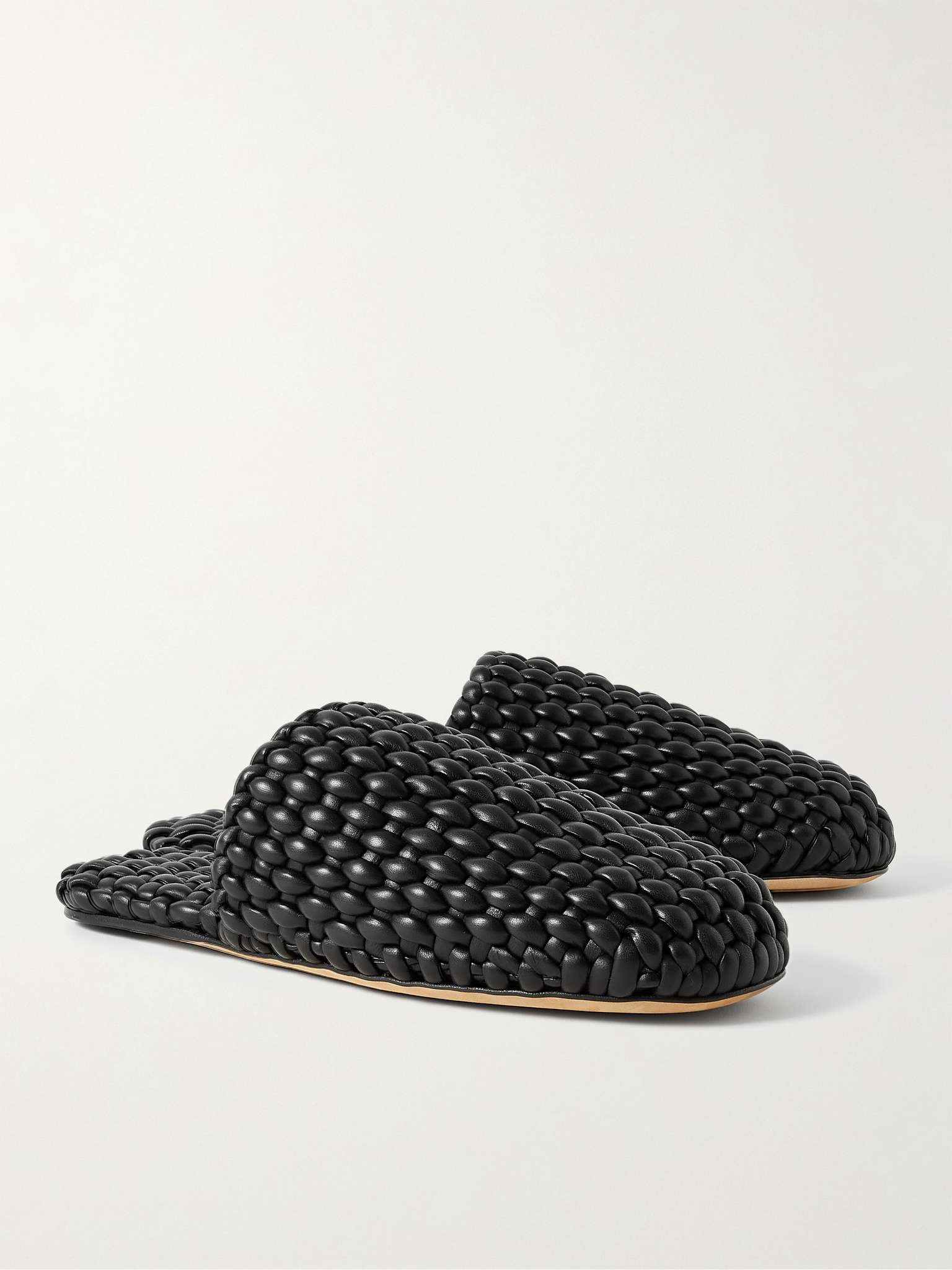 Woven Leather Slippers - 4