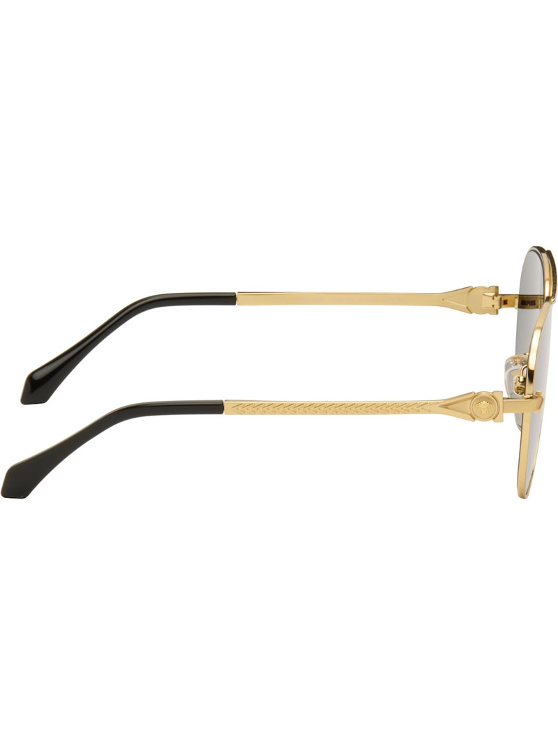 VERSACE Gold Avanti Pilot Sunglasses outlook