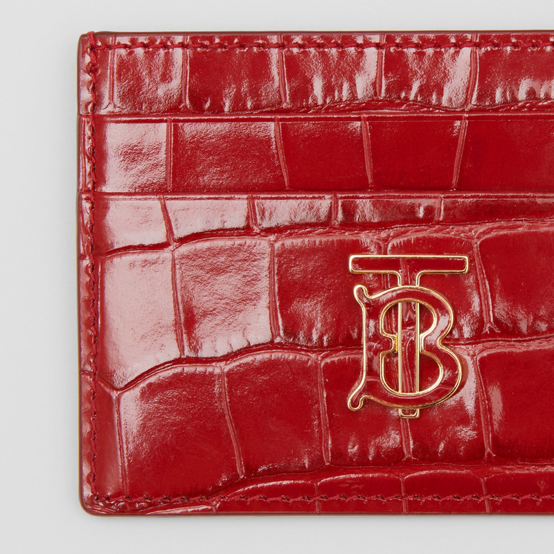 Burberry Embossed Leather TB Card Case outlook