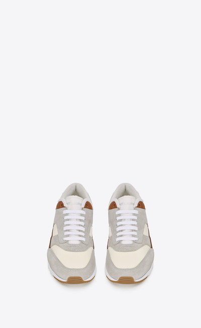 SAINT LAURENT bump sneakers in nylon, suede and leather outlook