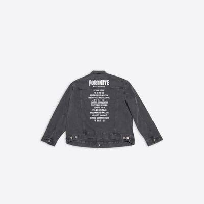 BALENCIAGA Fortnite©2021 Jacket Large Fit in Black outlook