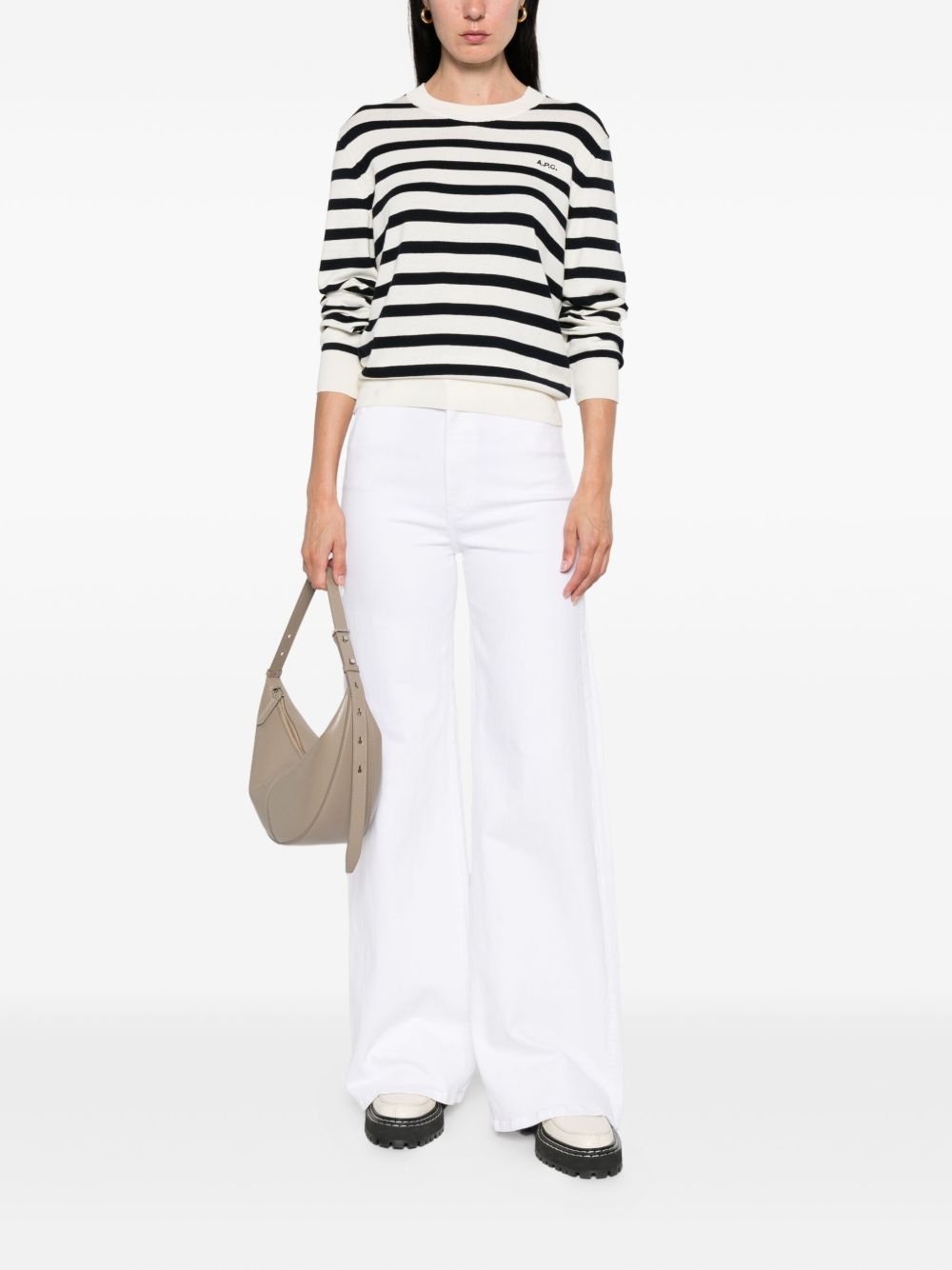 Josepha striped crew-neck jumper - 2